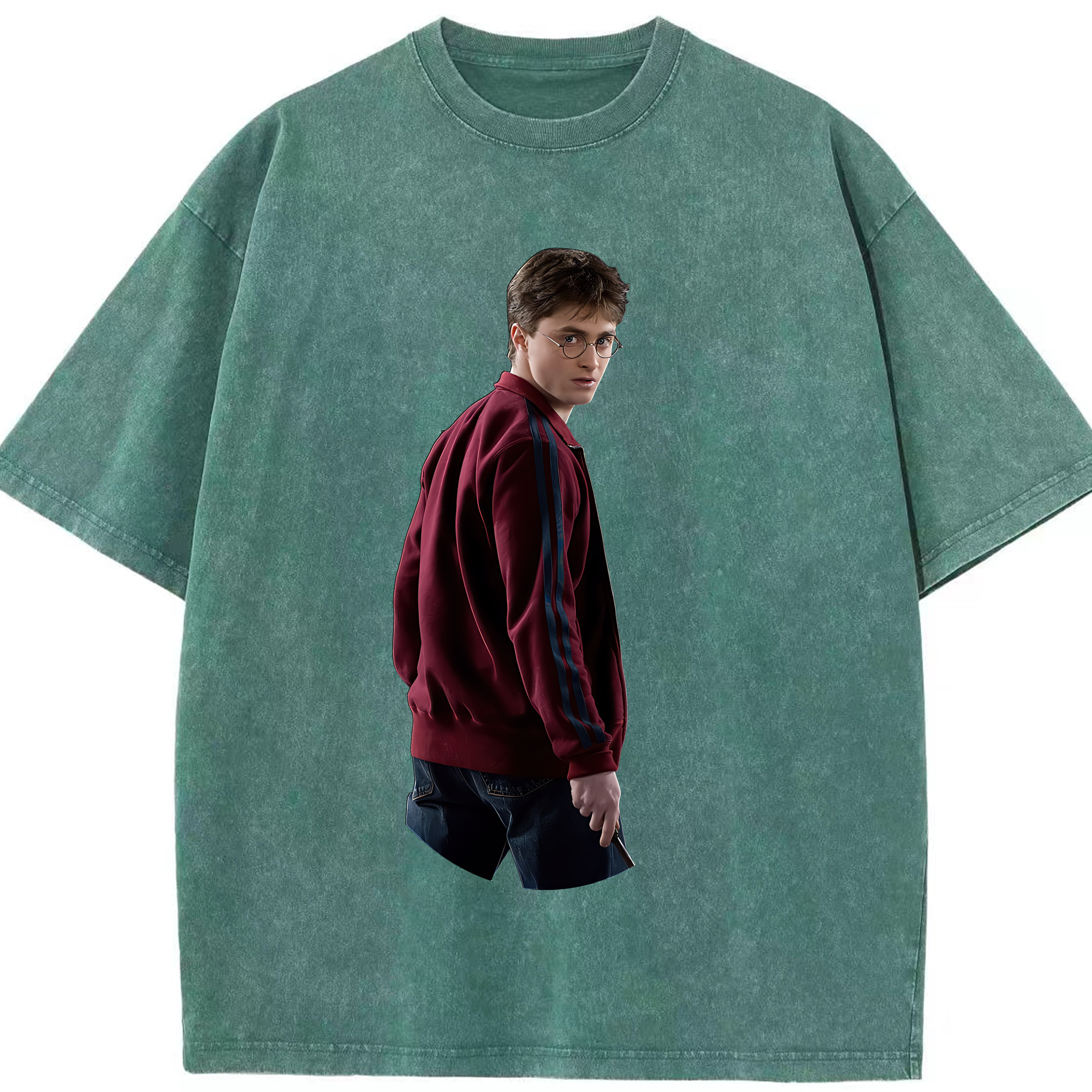 （画像用） Harry Potter ハリー・ポッターシリーズ 綿100% ヴィンテージ風 半袖Tシャツ（フロントプリント）